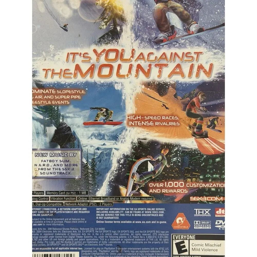 SSX 3 - Sony PlayStation 2 Greatest Hits (Untested) FREE SHIPPING
